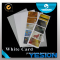 PVC card material with white or golden or silver PVC sheet